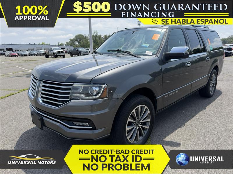 Gray 2017 Lincoln Navigator SUV / Crossover Four-Wheel Drive Automatic
