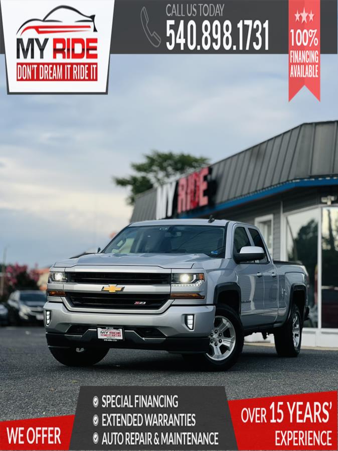 Silver 2017 Chevrolet Silverado 1500 Pickup Truck Four-Wheel Drive Automatic